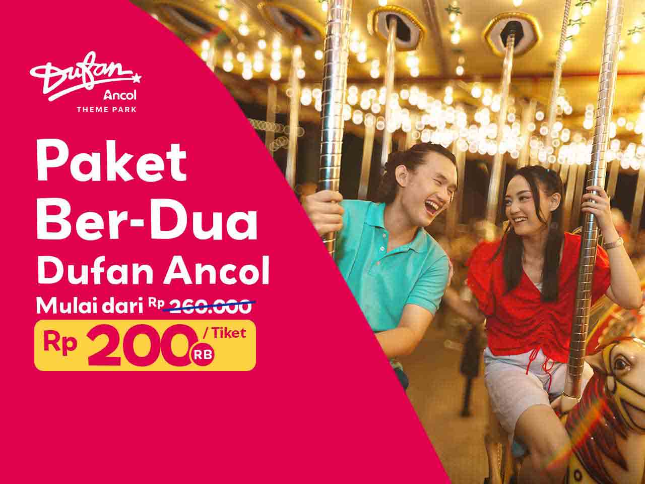 Paket berdua hanya 200 RB per orang sudah bisa merasakan keseruan Dufan